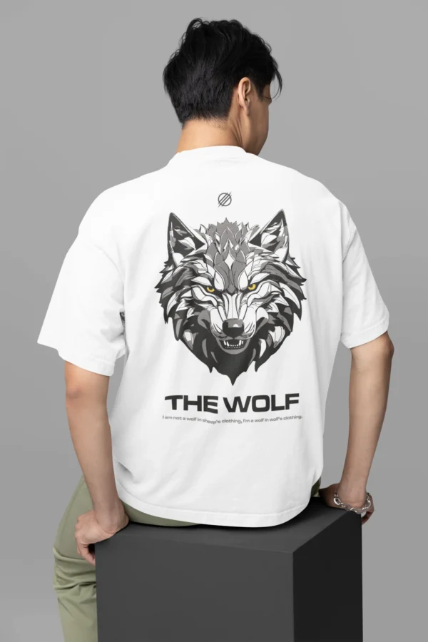 Yellow Eyed Wolf - Pearl White